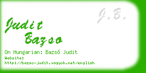 judit bazso business card